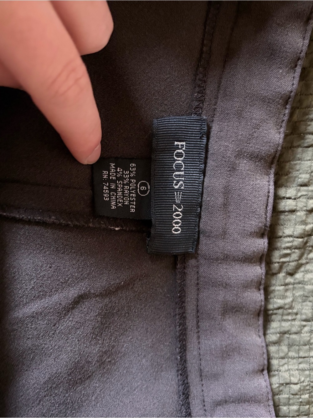 Focus 2000 Women's Maxi Skirt in Charcoal Gray